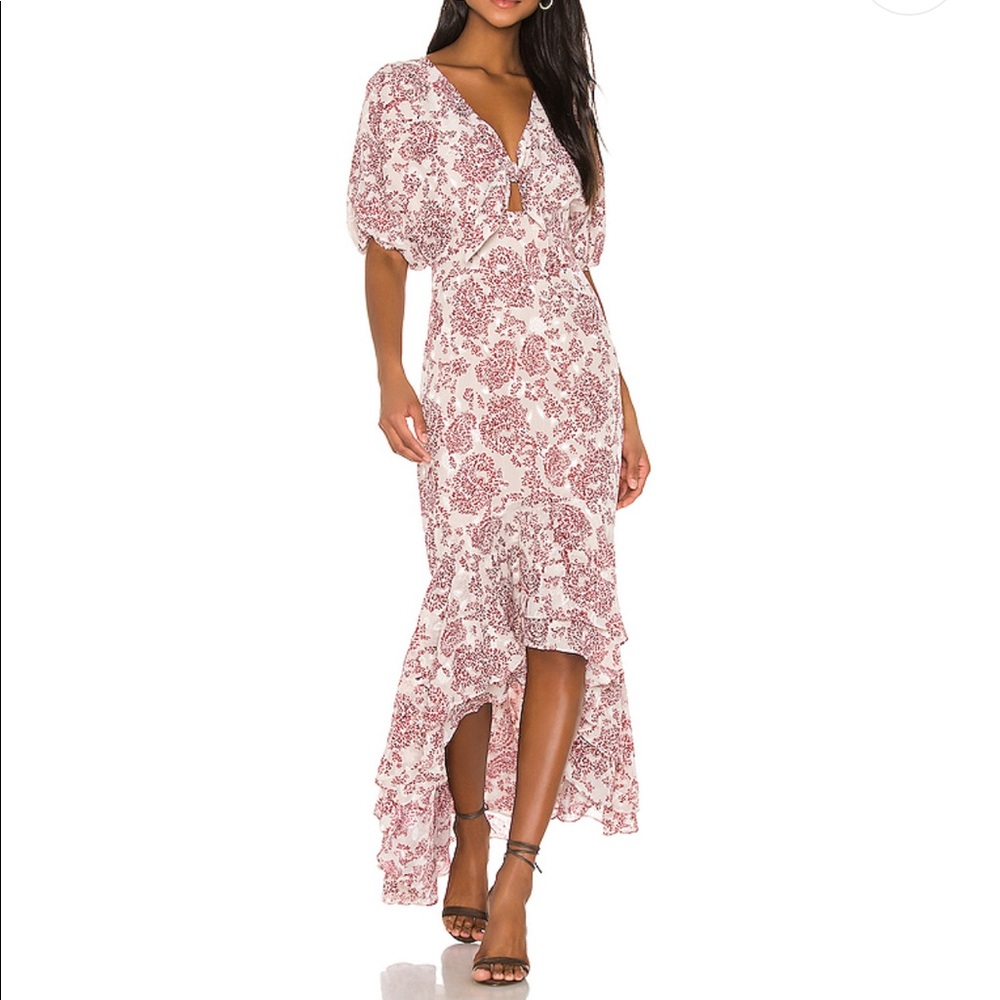ELLIATT Iridescent Dress in Whiteberry